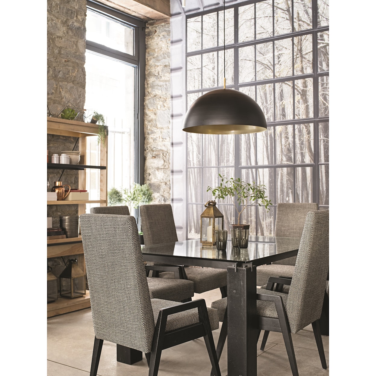 Canadel East Side Customizable Dining Arm Chair