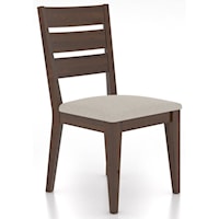 Transitional Dining Chair with Ladder Back