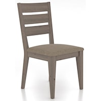 Customizable Dining Chair with Upholstered Seat