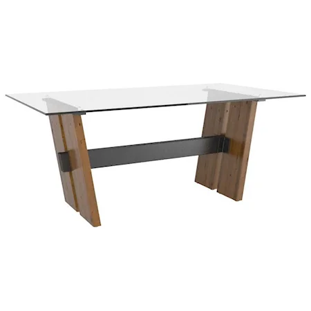 Customizable Dining Table with Glass Top