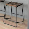 Canadel East Side Customizable Wood/Metal Saddle Stool