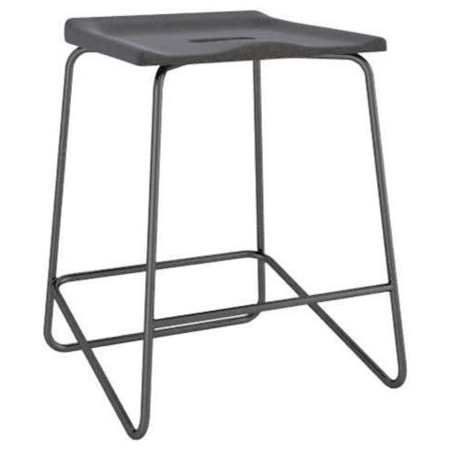 Customizable Upholstered Metal Saddle Stool