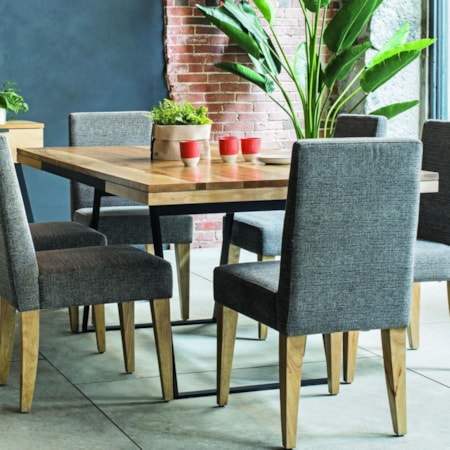 Customizable Dining Table With Wood Top