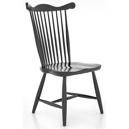Farmhouse All-Wood Side Chair with Spindle Back
