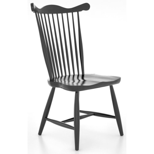 Farmhouse All-Wood Side Chair with Spindle Back