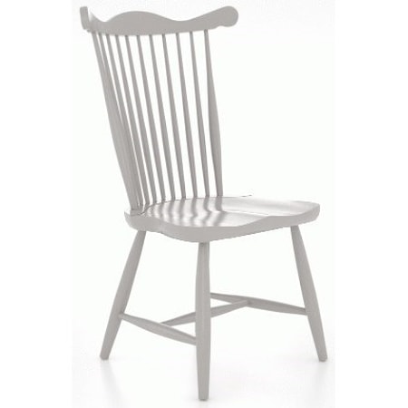 Customizable Side Chair with Spindle Back