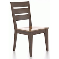 Transitional Customizable Chair with Ladder Back