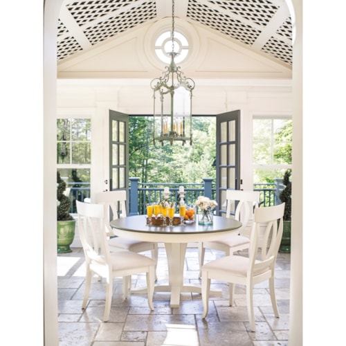 5 Piece Round Table and Chair Set