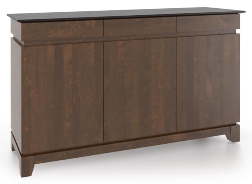 Transitional Customizable 3-Door Dining Credenza