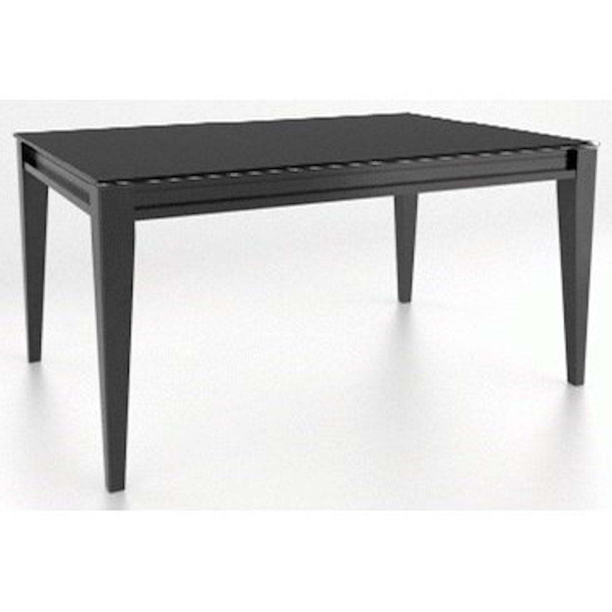 Canadel Gourmet Customizable Table w/ Glass Top