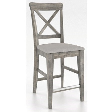 Customizable 24" Fixed Upholstered Stool