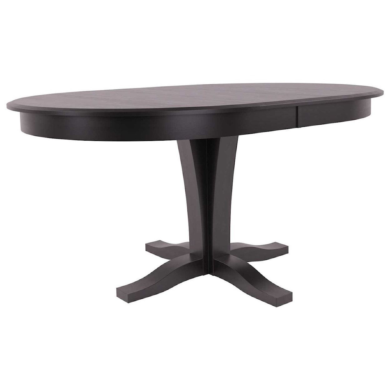 Canadel Gourmet Customizable Oval Table with Pedestal