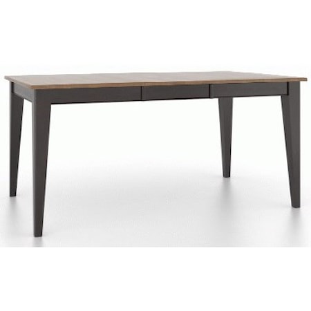 Transitional Customizable Rectangular Table with Leaf