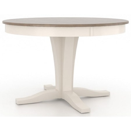 Transitional Customizable Round Dining Table
