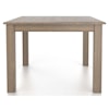 Canadel Gourmet. Customizable Square Table with Legs