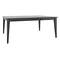 Customizable Square/Rectangular Table with Legs & Leaf