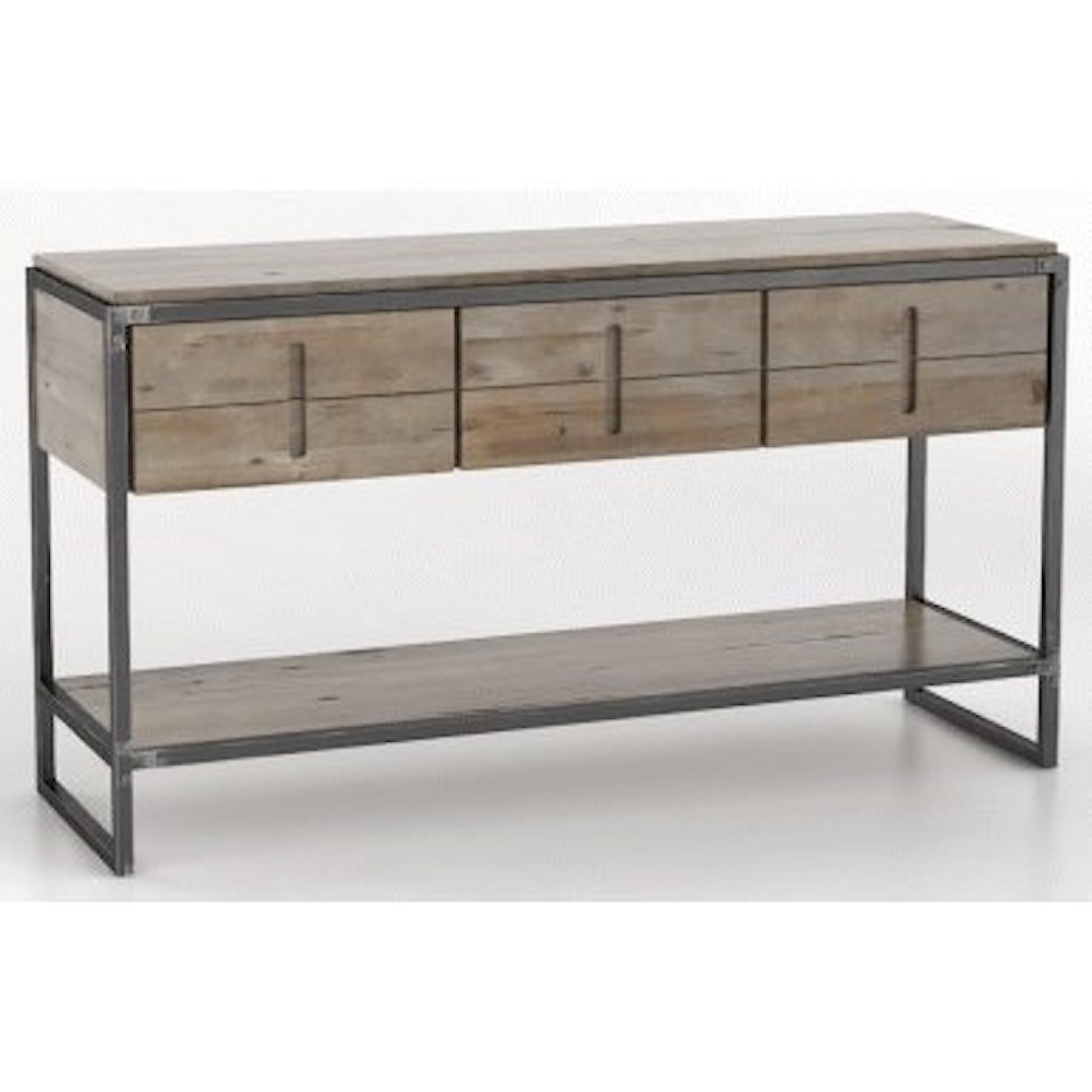 Canadel Loft Wooden Buffet with Metal Frame