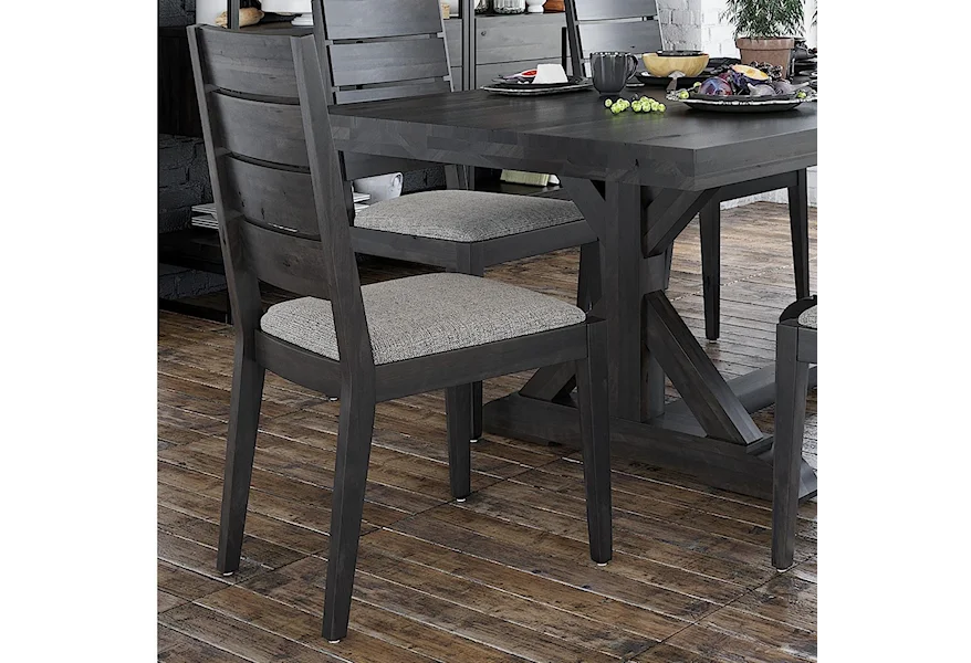 Loft - Custom Dining Customizable Side Chair w/ Upholstered Seat by Canadel at Suburban Furniture