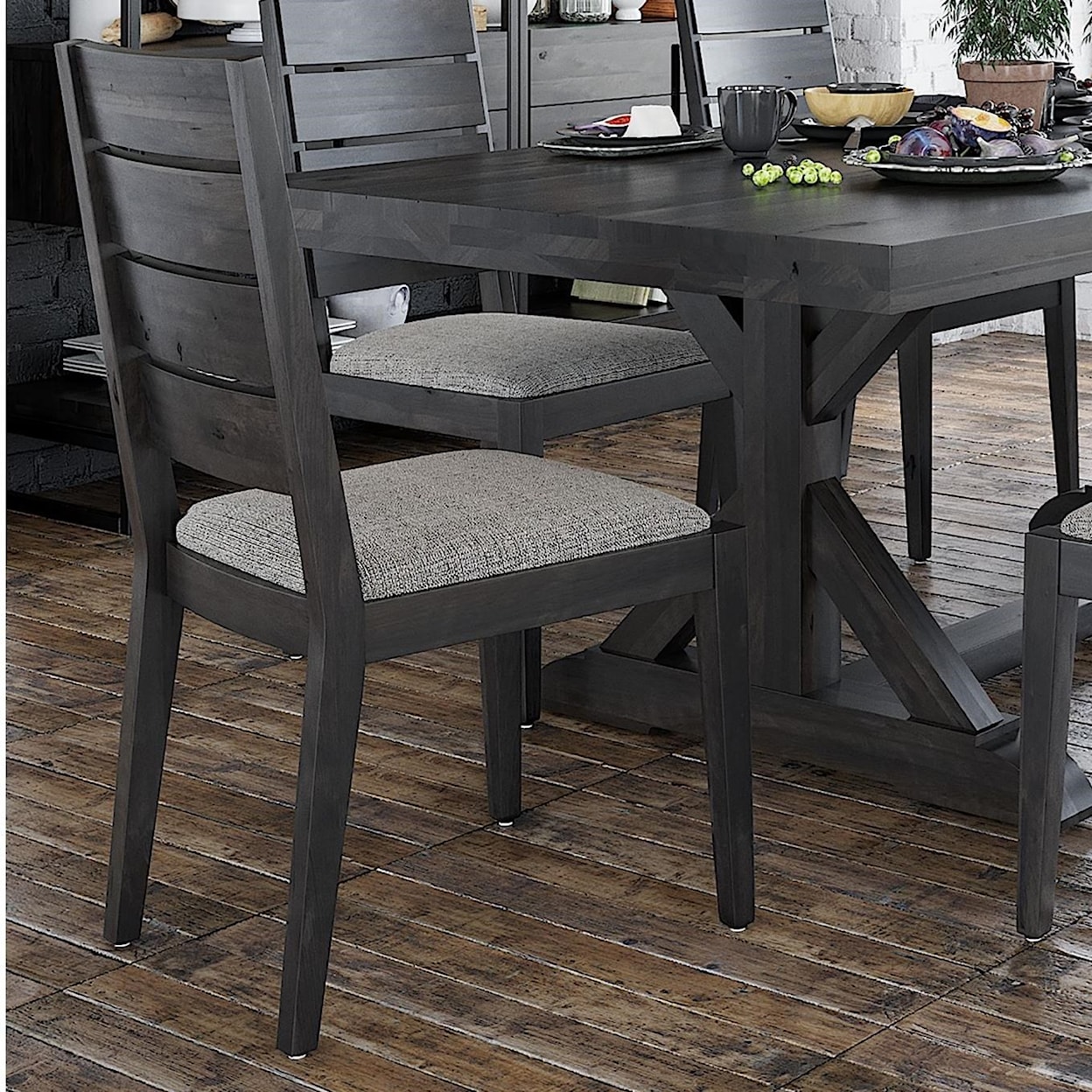 Canadel Loft - Custom Dining Customizable Side Chair w/ Upholstered Seat