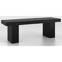 Customizable Dining Bench with Wood Seat