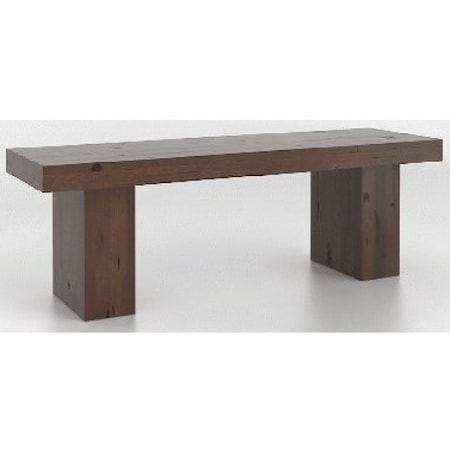 Customizable Dining Bench with Wood Seat