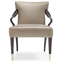 The "Swoosh" Accent Chair with Elegantly Curved Arms