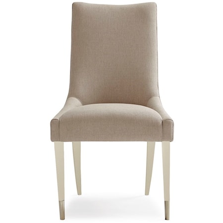 The Fully Upholstered "Sit Up Straight" Dining Chair