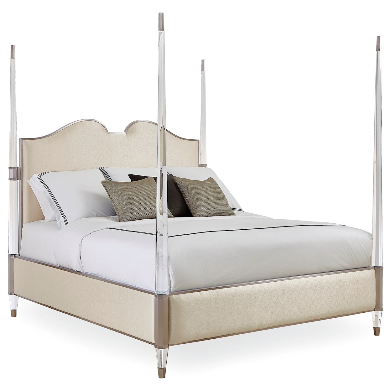 Caracole Caracole Classic The Post is Clear King Upholstered Bed