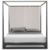 Caracole Wrap It Up CLA-020-121 Pinstripe King Canopy Bed | Baer's ...