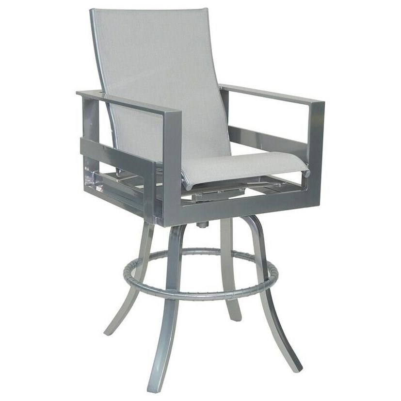 Outdoor sling swivel sales bar stools