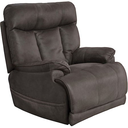 Casual Power Lay Flat Recliner with Power Headrest and Lumbar