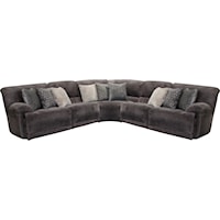 Power Reclining Sectional with USB Ports