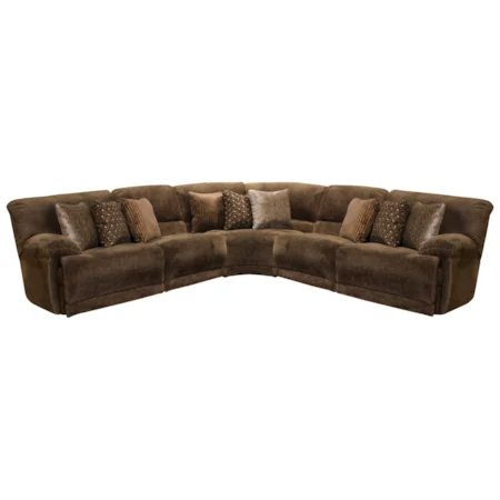 Power Reclining Sectional with USB Ports