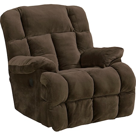 Chaise Rocker Recliner with Large Comfort Tufts