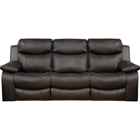 Casual Lay Flat Power Reclining Sofa with Power Headrest