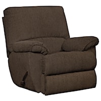 Glider Recliner with Pillow Arms