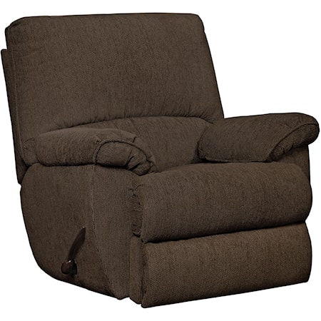 Glider Recliner with Pillow Arms