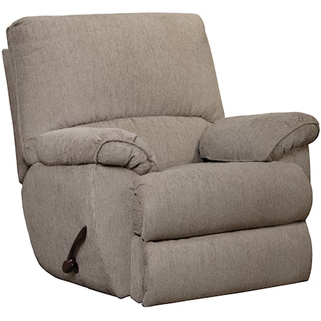 Glider Recliner with Pillow Arms