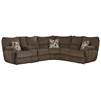 Lay Flat Sectional Sofa with Storage Console