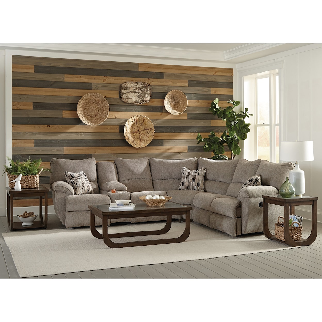 Carolina Furniture 225 Elliott Power Lay Flat Sectional