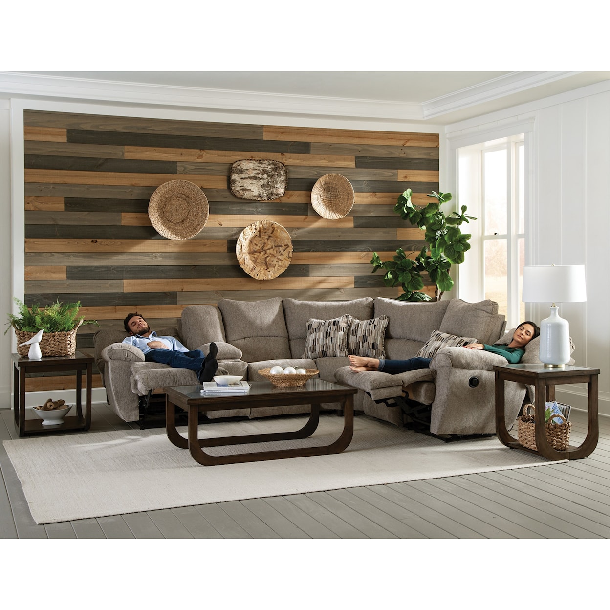 Carolina Furniture 225 Elliott Lay Flat Sectional
