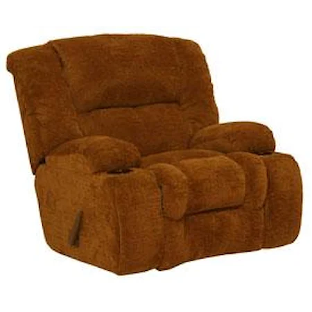 Chaise Glider Recliner with Cupholders