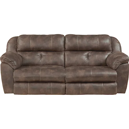 Power Headrest Lay Flat Reclining Sofa with Lumbar