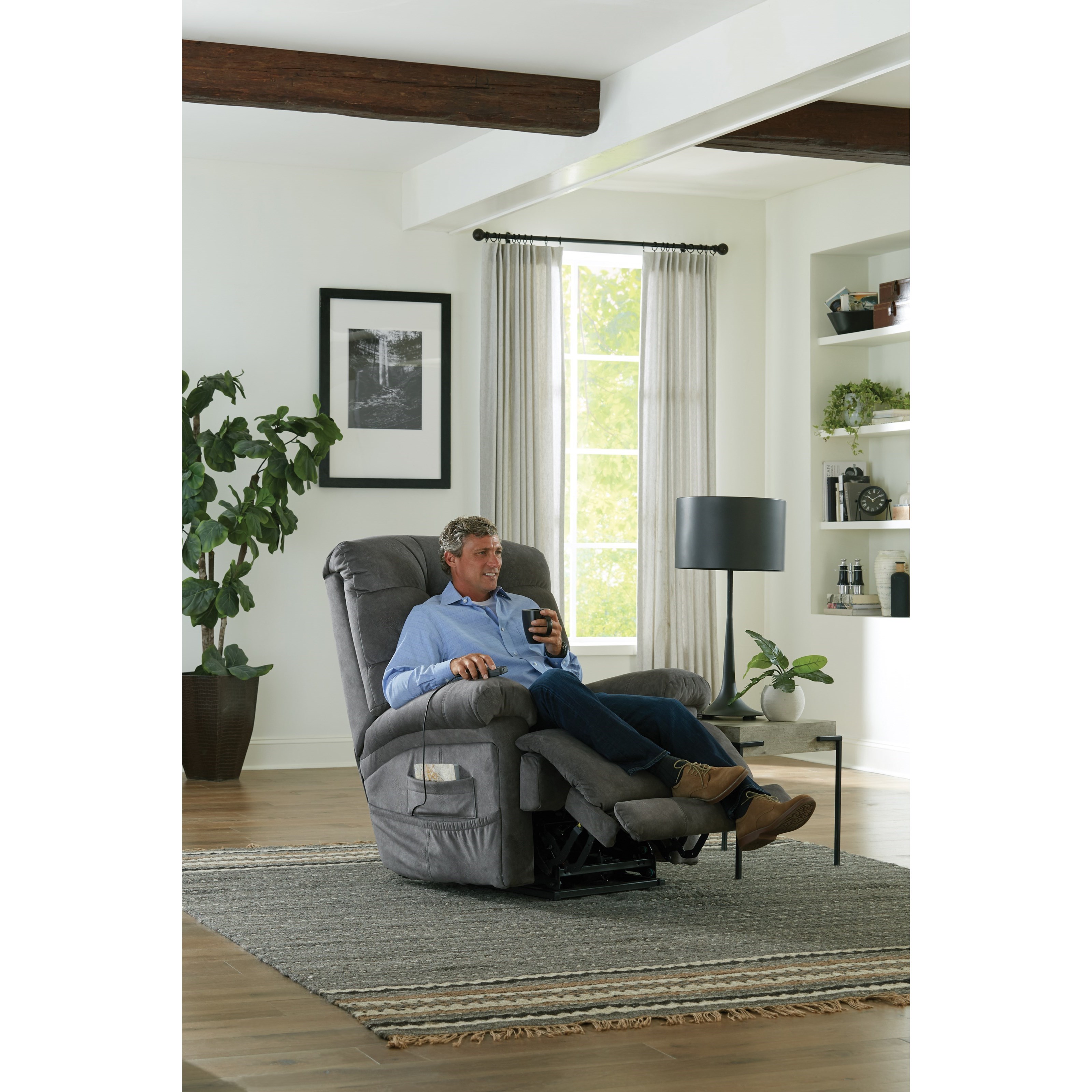 Trendelenburg power recliner top with power headrest