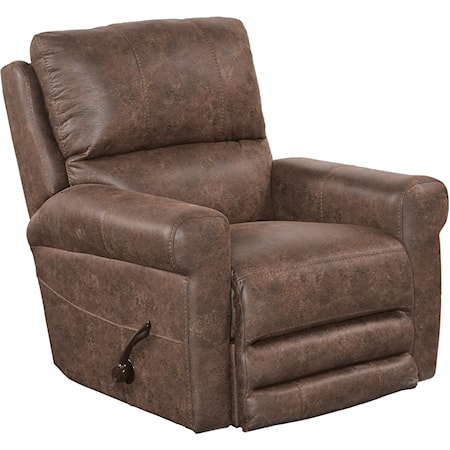 Swivel Glider Recliner with Contrast Sitiching