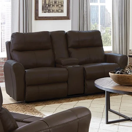 Voice-Controlled Lay Flat Console Loveseat