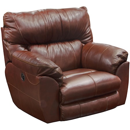 Casual Leather Lay Flat Recliner