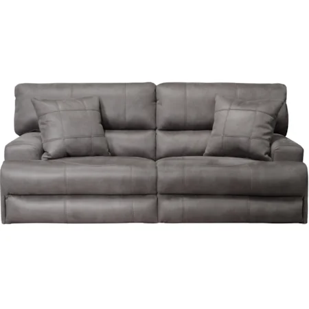 Power Headrest, Lay-Flat Reclining Sofa with Lumbar