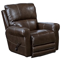 Swivel Glider Recliner with Padded Headrest