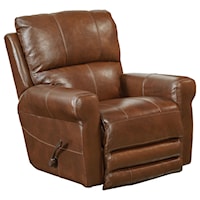 Swivel Glider Recliner with Padded Headrest